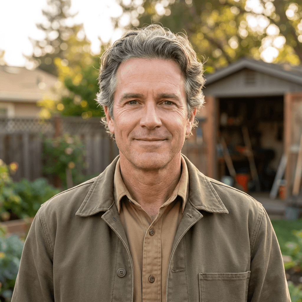 James P. in a button-down shirt